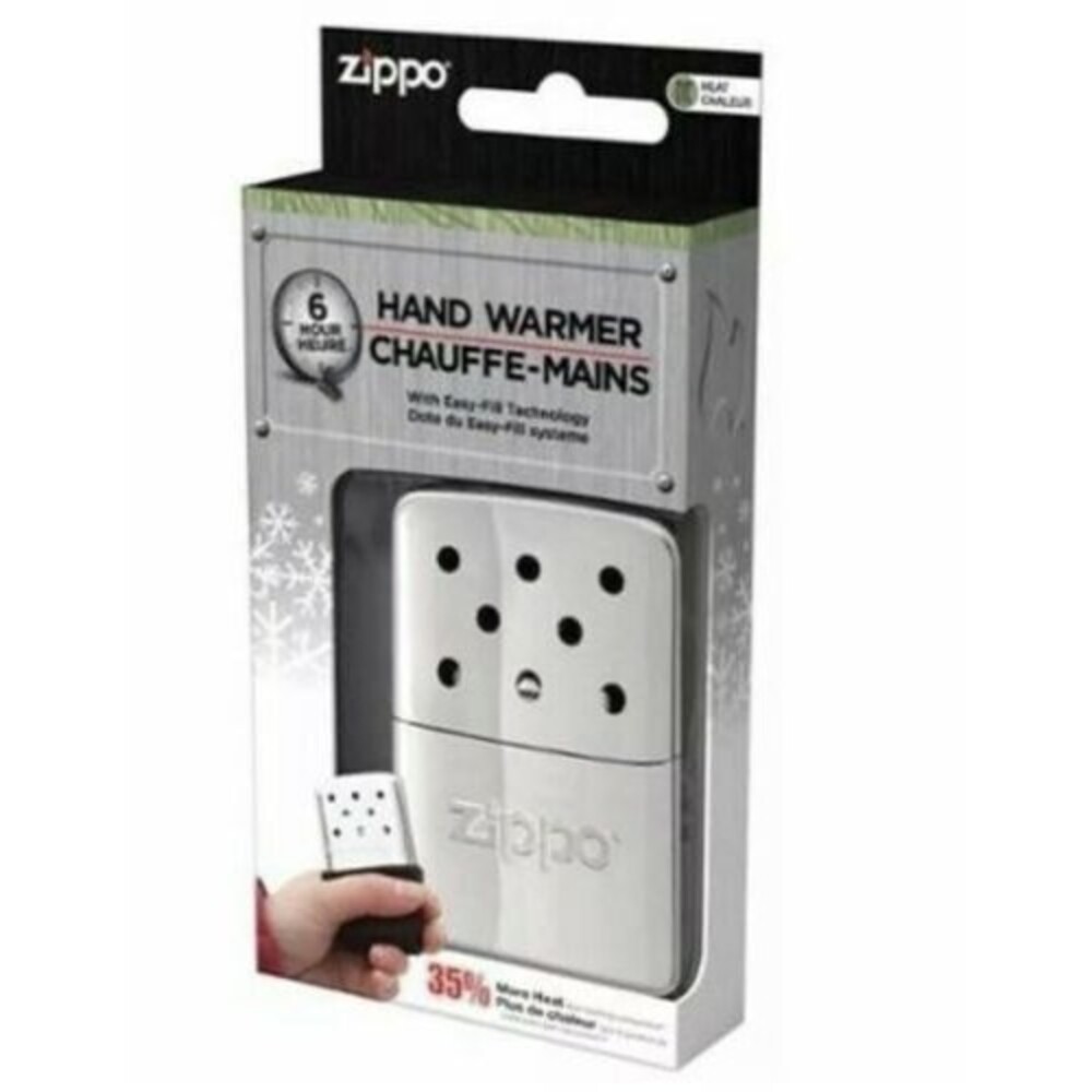 Zippo 6-Hour High Polish Chrome Refillable Hand Warmer 40321 camping sports New